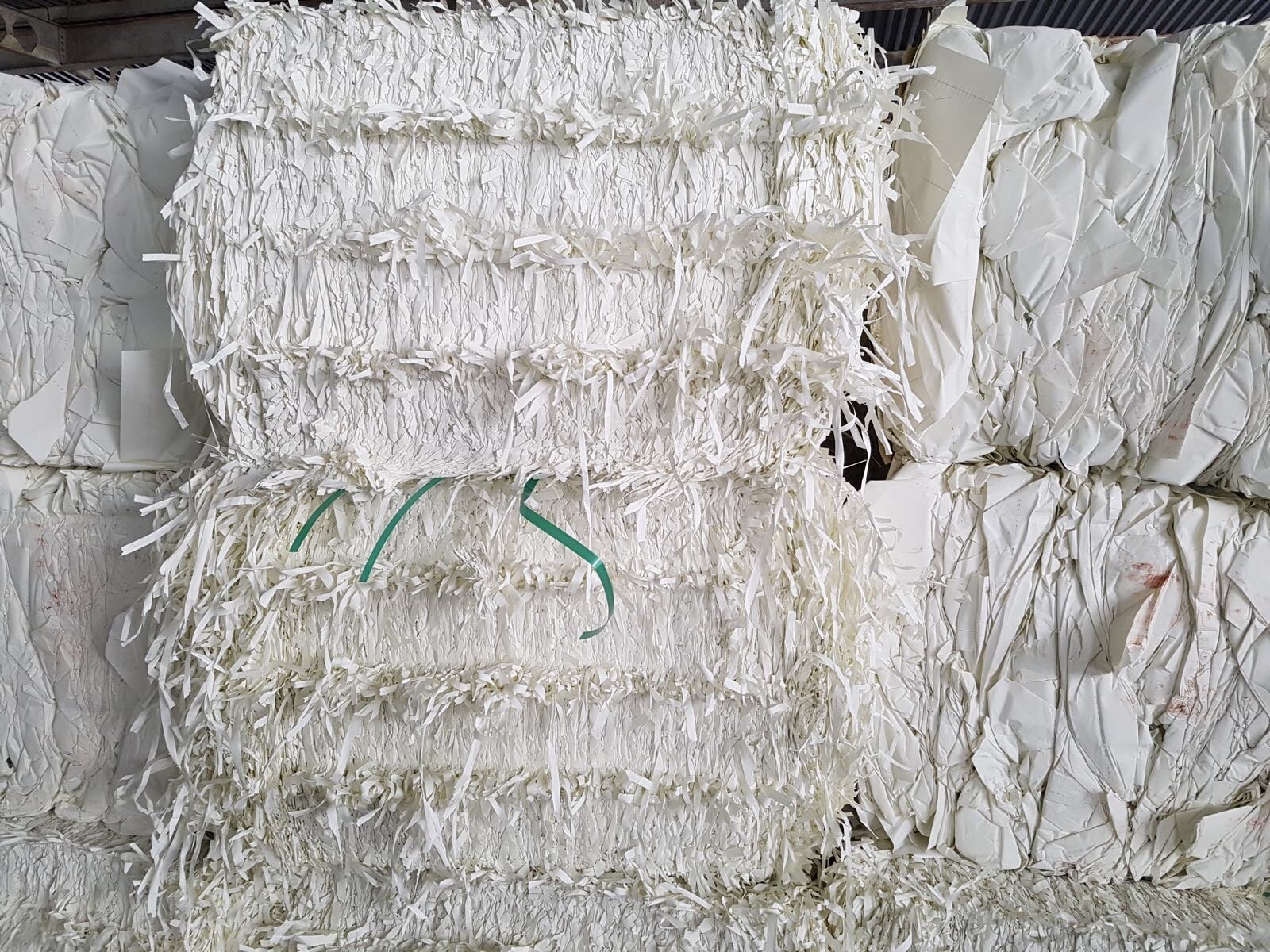 WHITE SHREDDED PAPER SCRAP